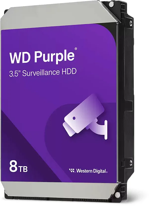 DISCO RIGIDO WESTERN DIGITAL PURPLE 8TB SATA 256MB BUFFER VIDEOVIGILANCIA WD85PURZ PARA NVR