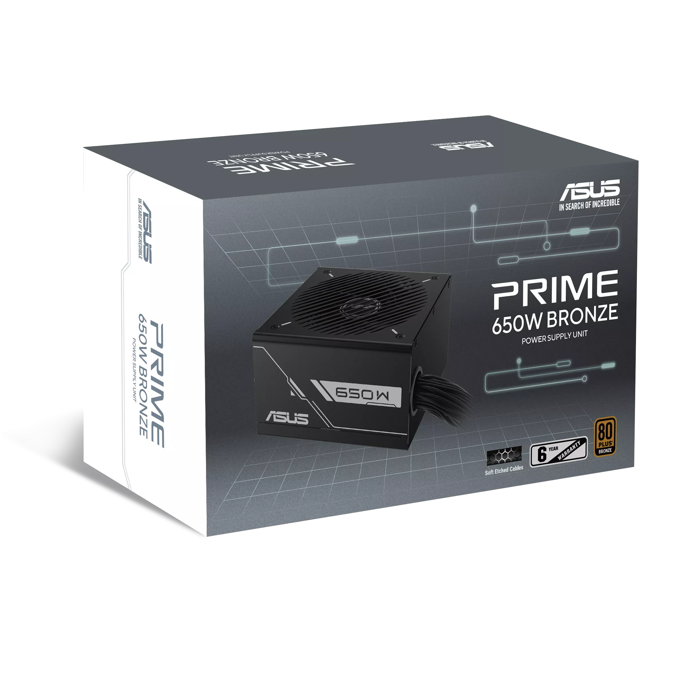 Fuente Asus Prime 650w Black 80 Plus Bronce