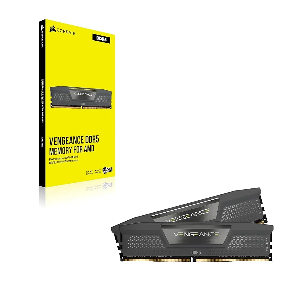 Memoria Ram Udimm Corsair Vengeance 16gb Ddr5 5200mhz Cl40 1.25v (2 X 8gb) Amd Expo - Grey