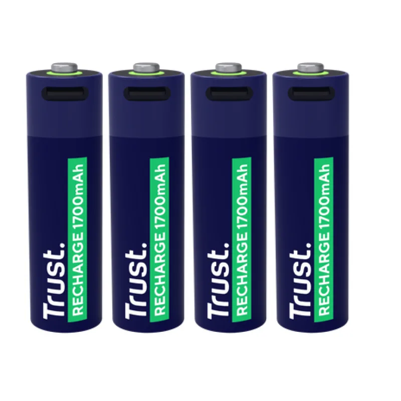 PILAS AA RECARGABLES USB-C TRUST X4