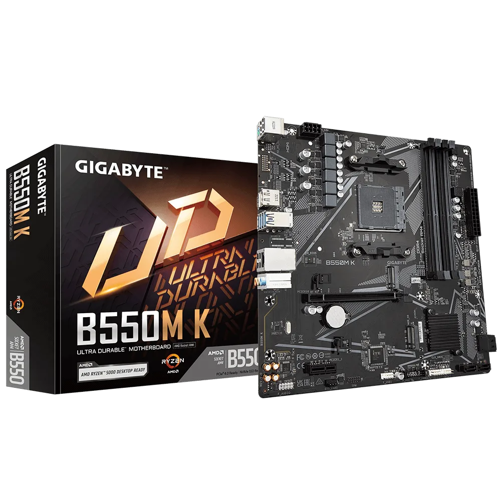 MOTHERBOARD GIGABYTE B550M K AMD AM4