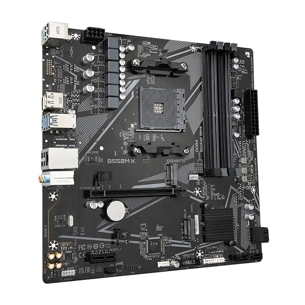 Motherboard Gigabyte B550m K Amd Am4 
