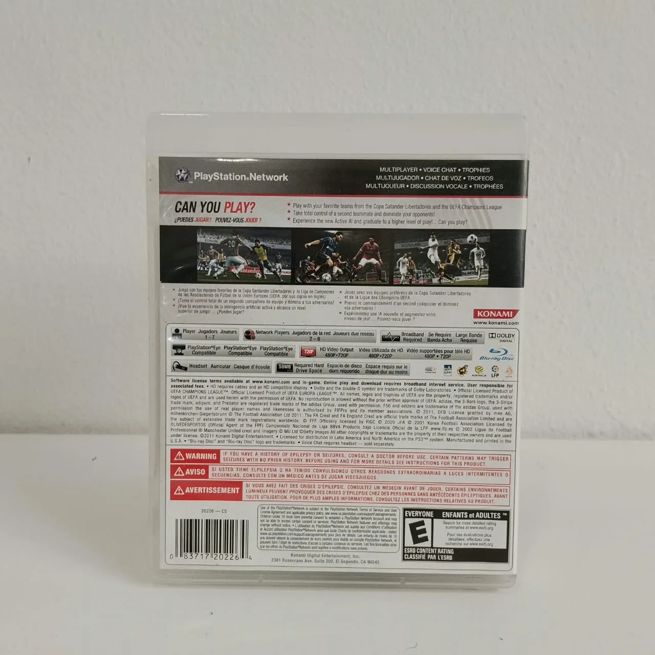 PES 2012 PRO EVOLUTION SOCCER PS3 COMPLETO