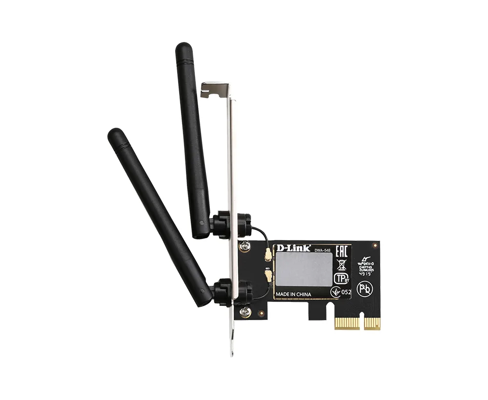Placa Wifi Pci Express D-link N300 Wifi 4 Con 2 Antenas