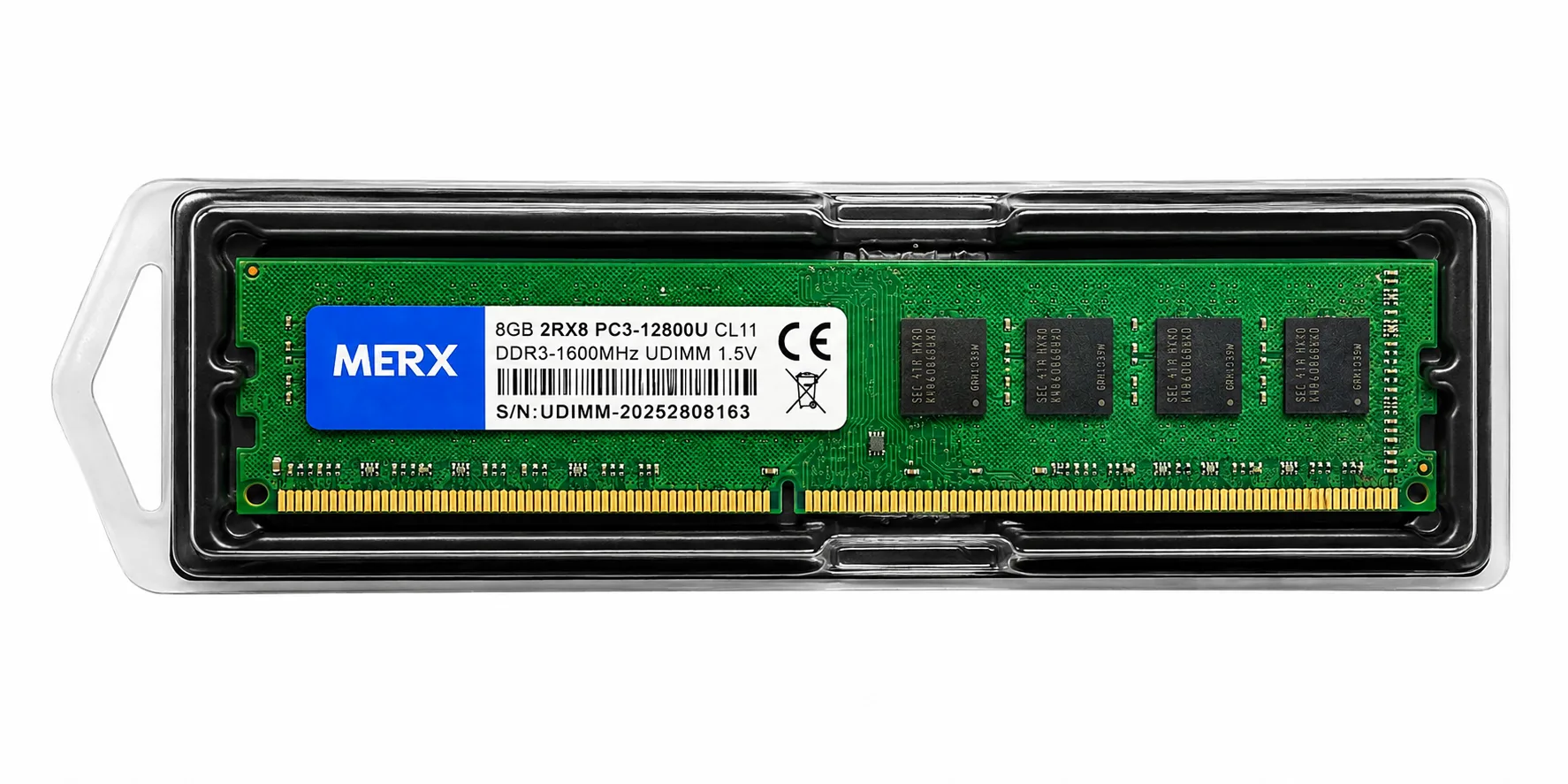 Memoria Ram Merx 8gb Ddr3 Udimm 1600mhz 1.5v