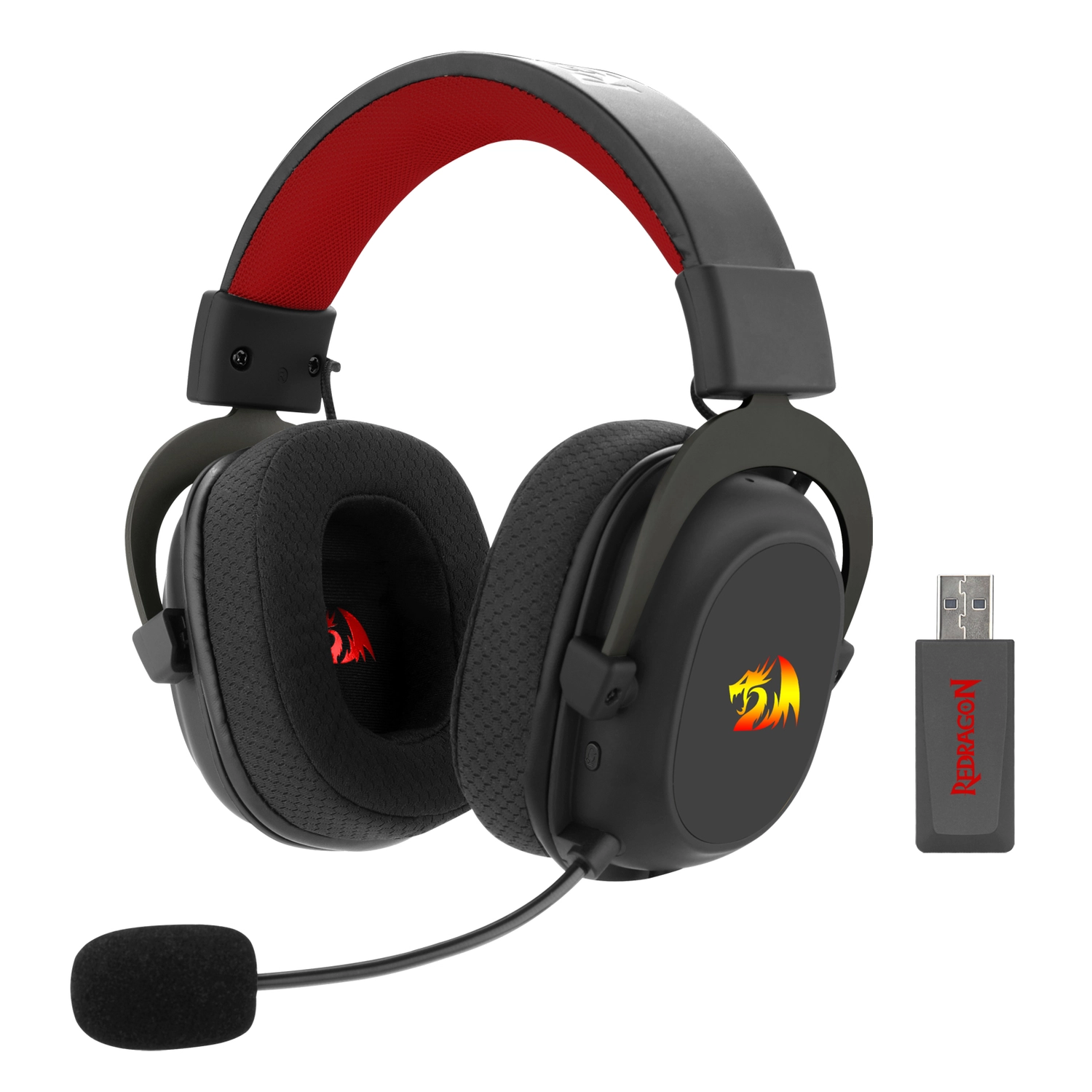 Auricular Headset Gamer Redragon Zeus H510 Pro 7.1 Surround 2.4ghz Bt Compatible Con Pc Android Ps4 Y Ps5
