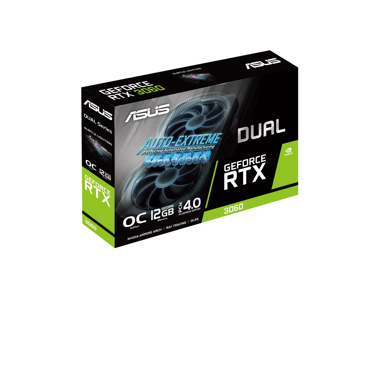 Placa GeForce DUAL RTX 3060 O12G V2 LHR — foto 2