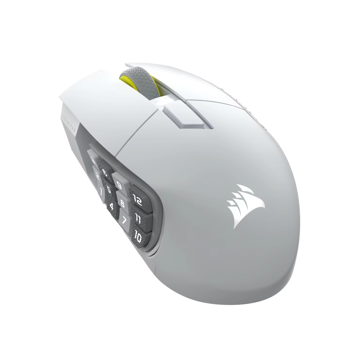 MOUSE GAMER CORSAIR MMO SCIMITAR ELITE WIRELESS SE, BLANCO