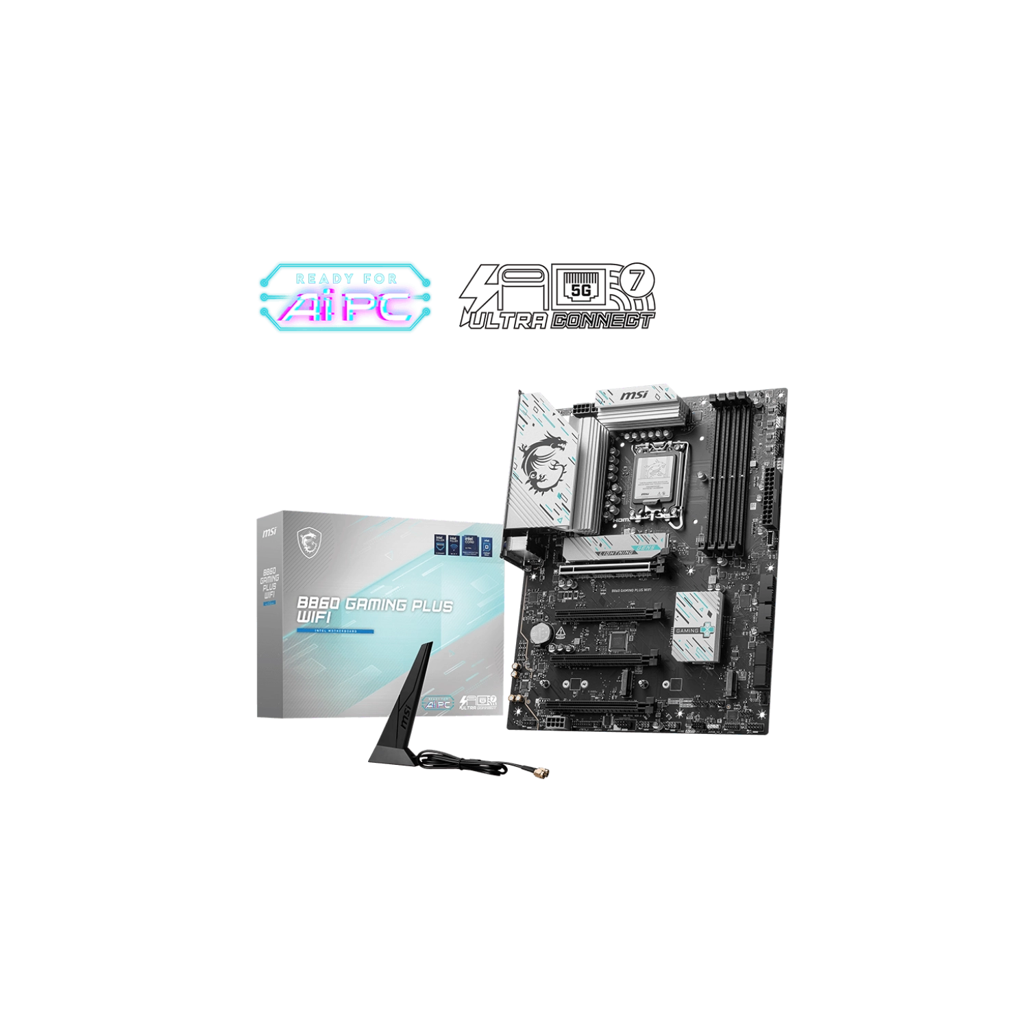 MOTHERBOARD MSI B860 GAMING PLUS WIFI LGA 1851 DDR5
