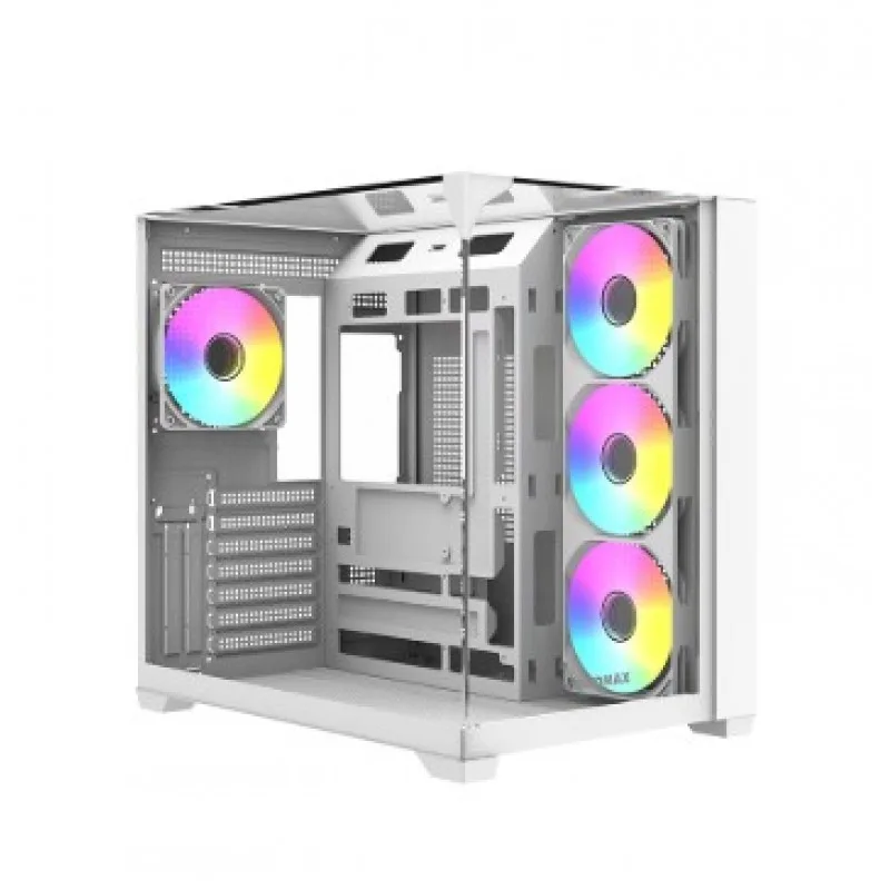 Gabinete Gamer Raidmax Infinita I620 Fishtank Argb Glass White