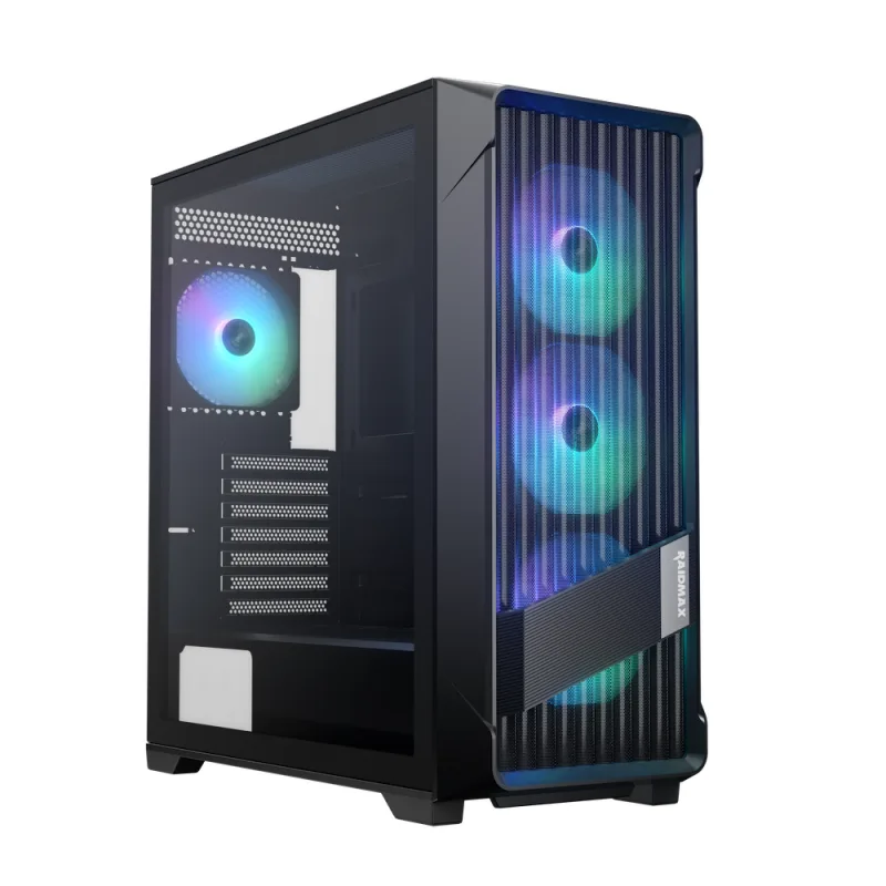 Gabinete Gamer Raidmax Meshian X603 Lite Black Argb Control Hub E-atx — foto 10