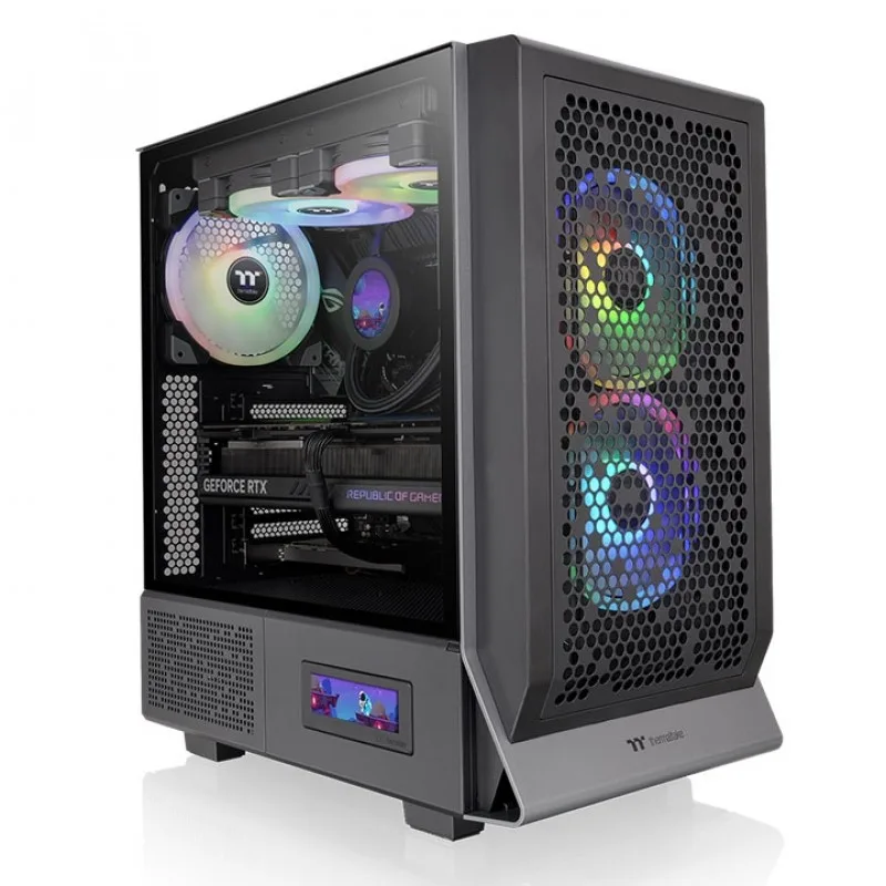 Gabinete Thermaltake Ceres 300 Xl Tg Argb Black Tempered Glass — foto 4