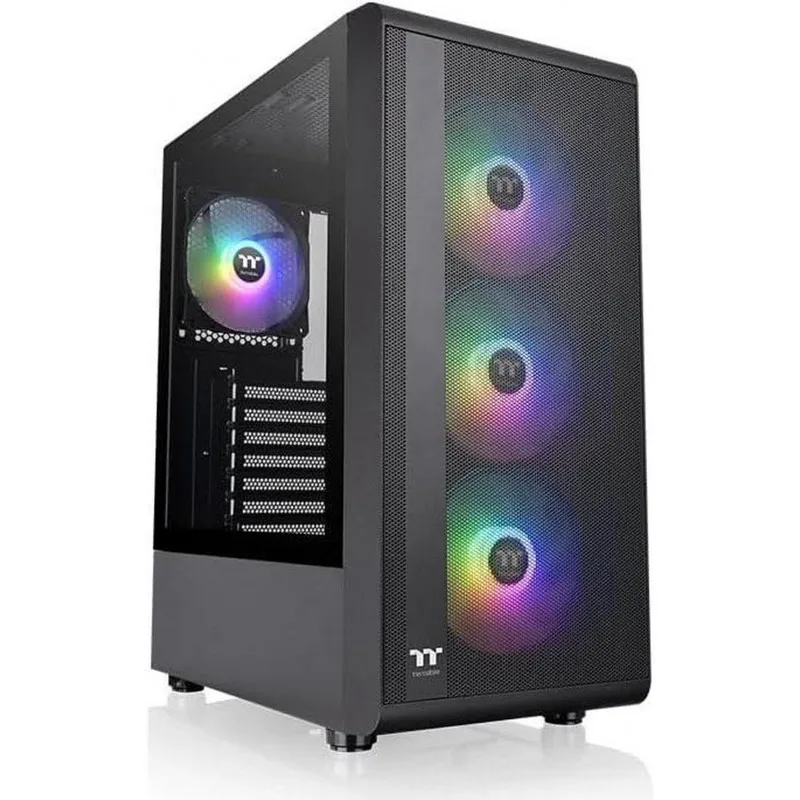 Gabinete Thermaltake S200 Plus Tg Argb Black Tempered Glass — foto 5