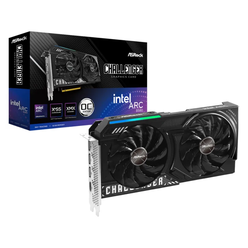 Placa De Video Asrock Intel Arc B580 12gb Challenger — foto 7