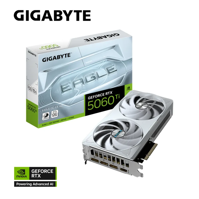 Placa de Video Gigabyte RTX 5060 Ti Eagle OC Ice 8GB (White) — foto 12