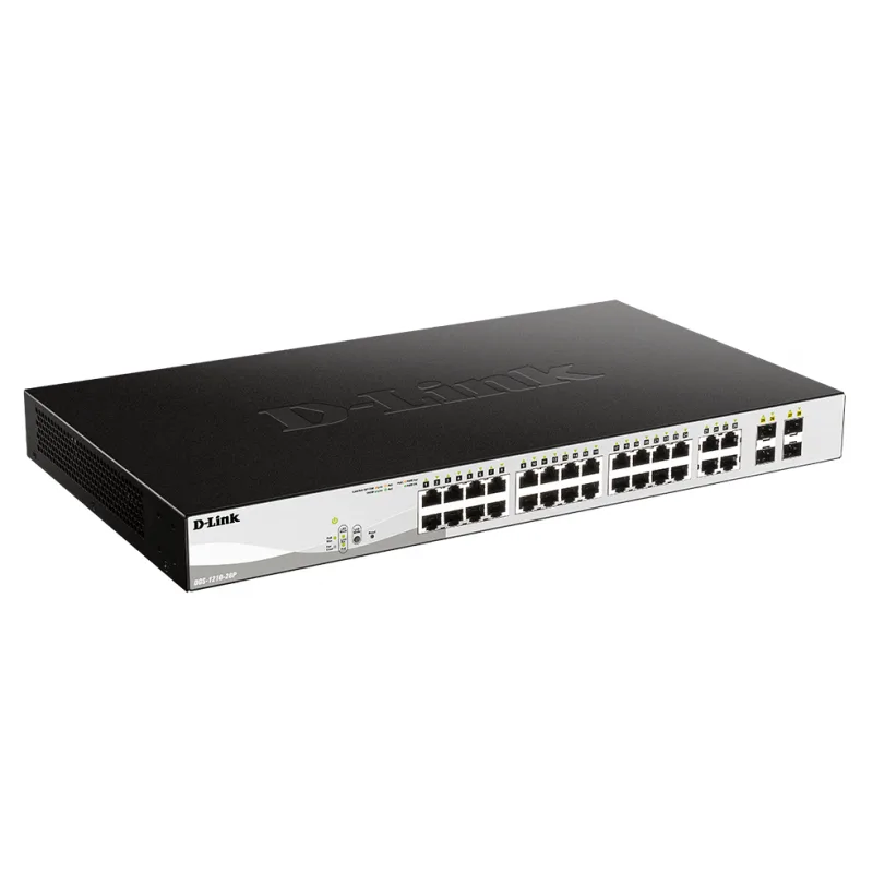 D-LINK SWITCH DGS-1210-28P 24 10/100/1000BASE-T POE 4 100/1000