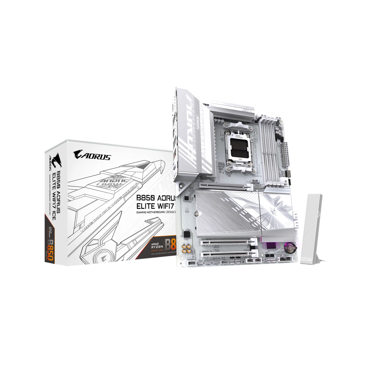 MOTHERBOARD GIGABYTE B850 AORUS ELITE WIFI7 ICE AM5 DDR5