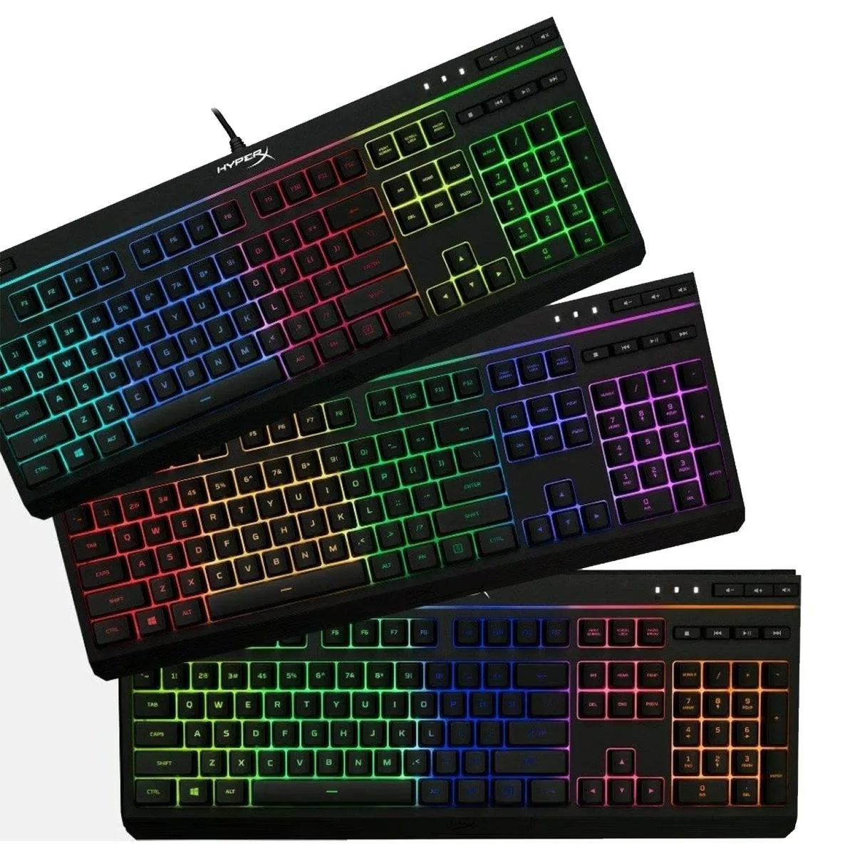 Teclado c/Cable HyperX Alloy Core RGB LA Negro — foto 4