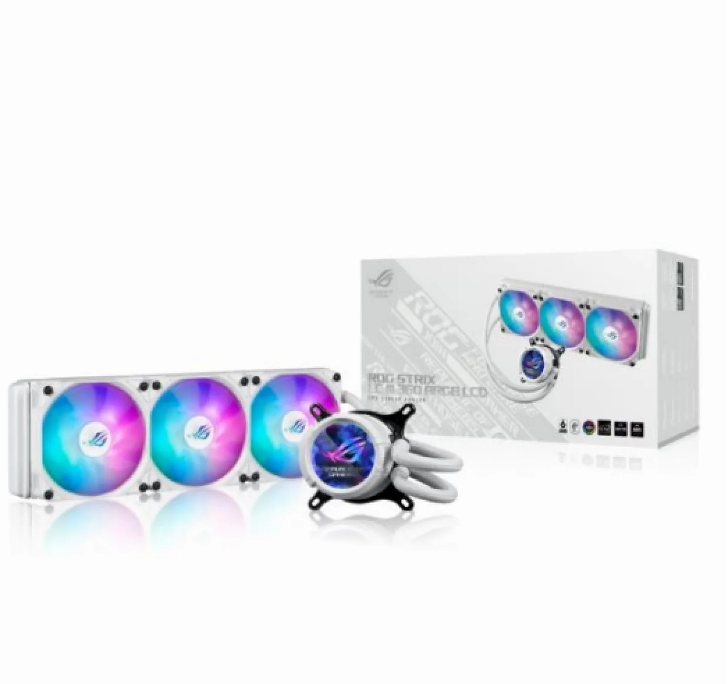 WATER COOLER ASUS ROG STRIX LC III 360 ARGB LCD WH