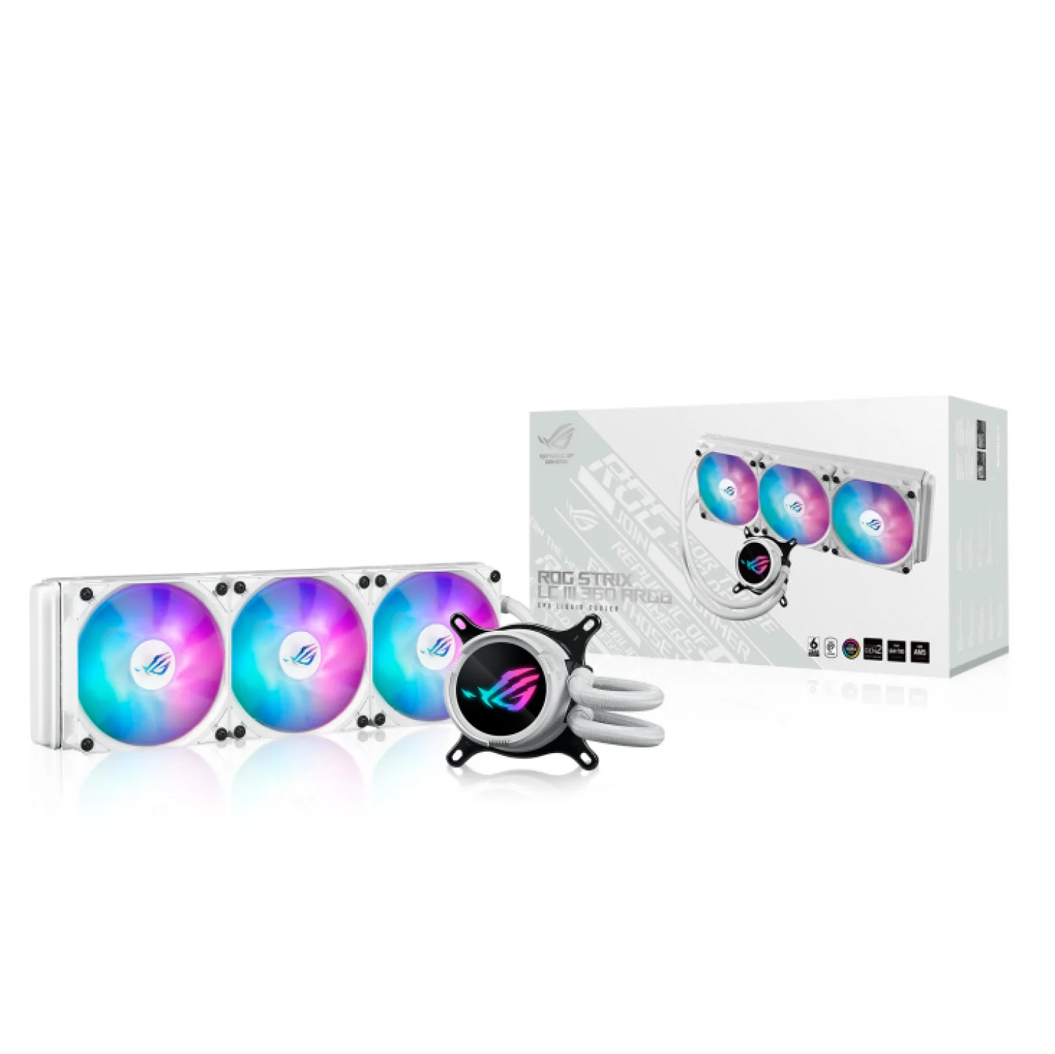 WATER COOLER ASUS ROG STRIX LC III 360 ARGB WHT