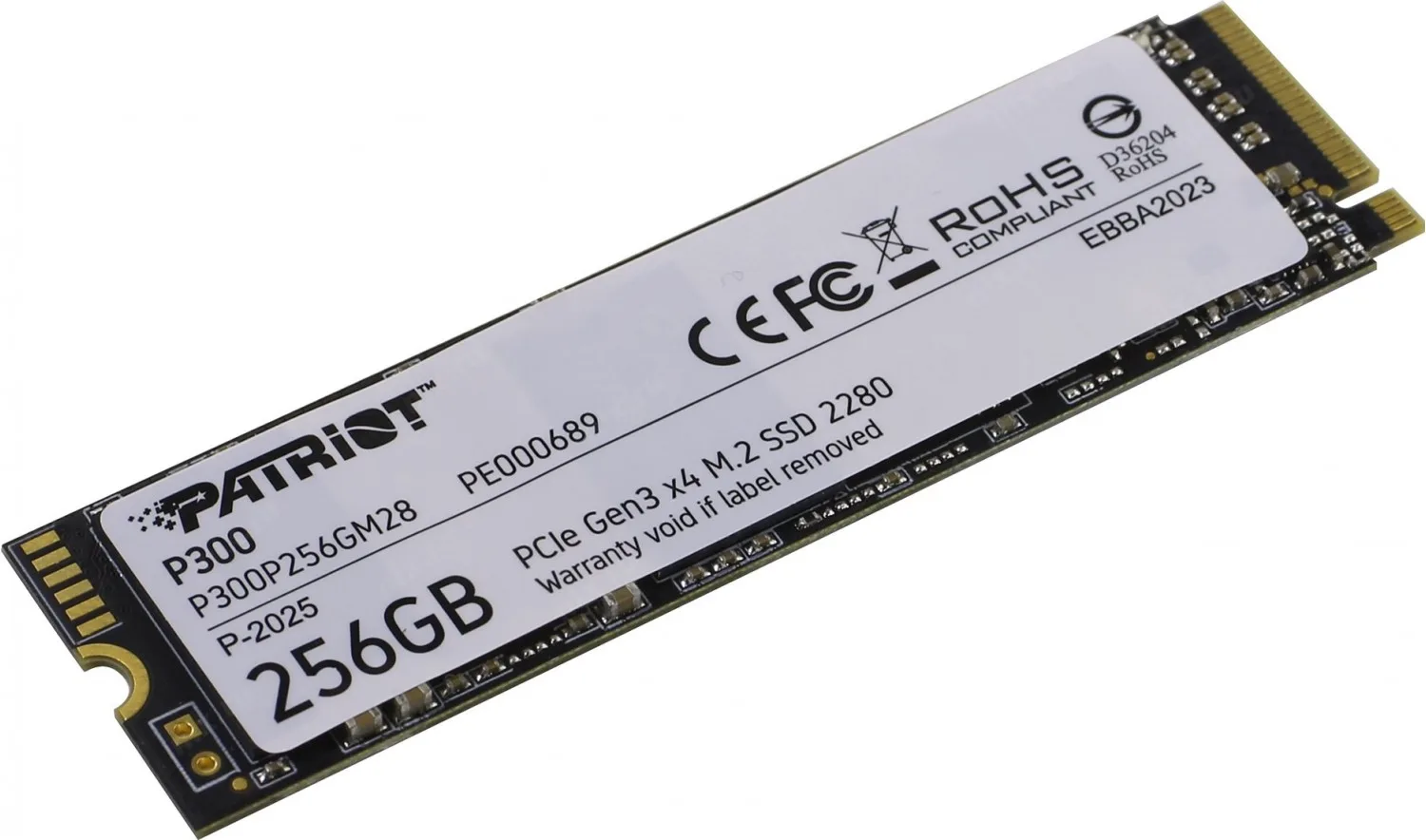 DISCO SSD M.2 PATRIOT P300 256GB NVME GEN3