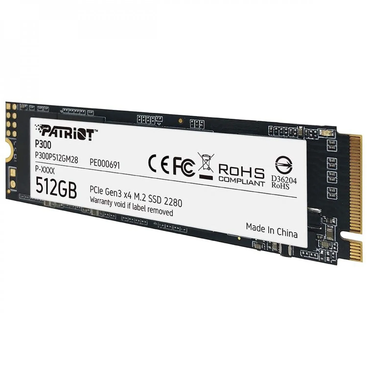DISCO SSD M.2 PATRIOT P300 512GB NVME GEN3