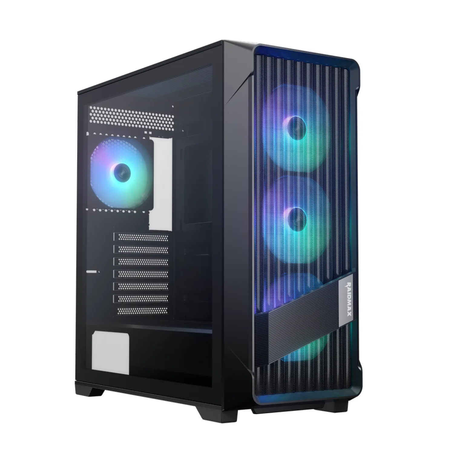 Gabinete Gamer Raidmax Meshian X603 Lite Black Argb Control Hub E-atx — foto 9