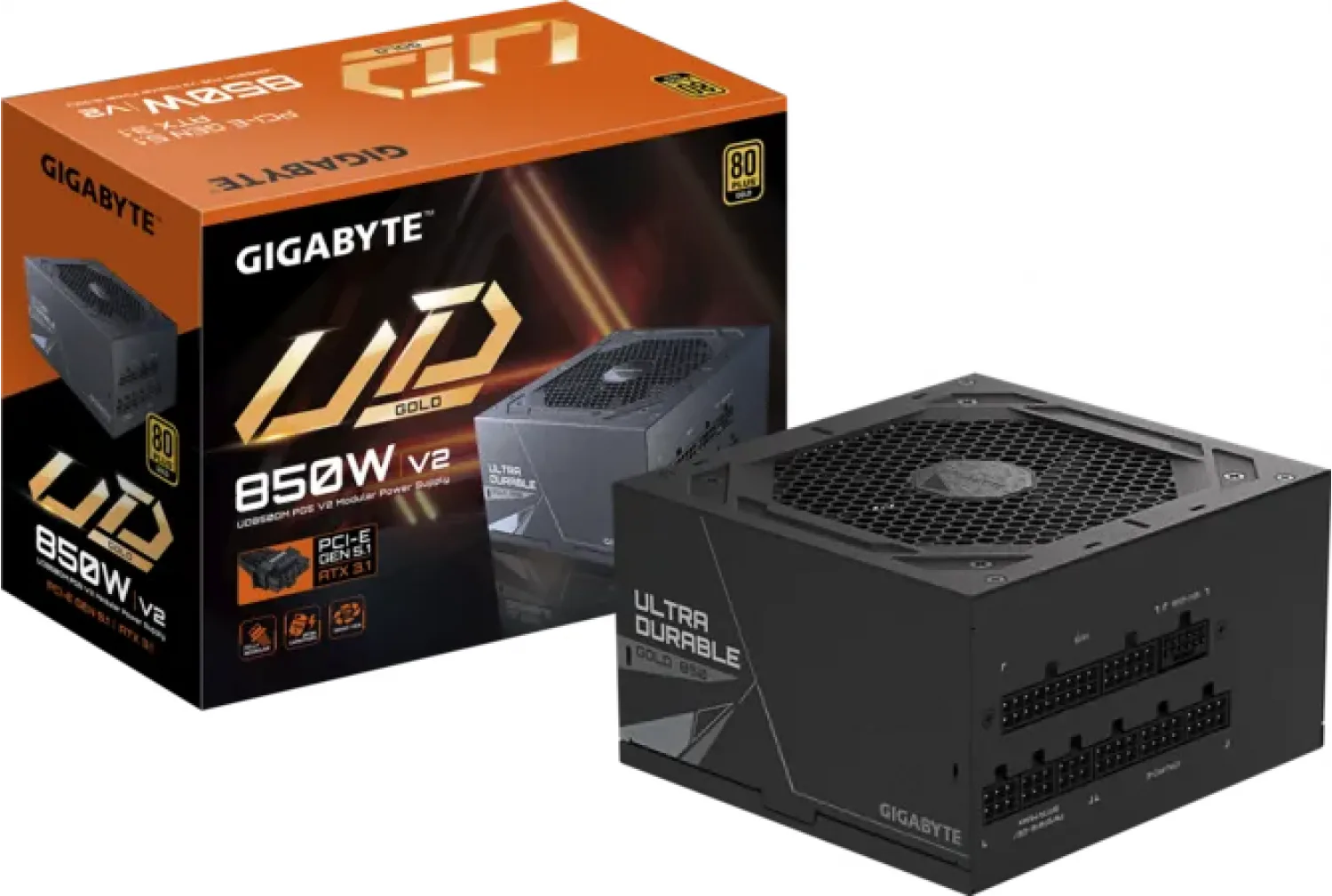 FUENTE GIGABYTE UD850GM PG5 V2 80 PLUS GOLD MODULA