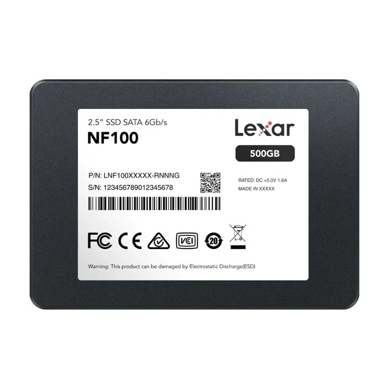 DISCO INTERNO SSD LEXAR NF100 500GB 2.5” SATA III