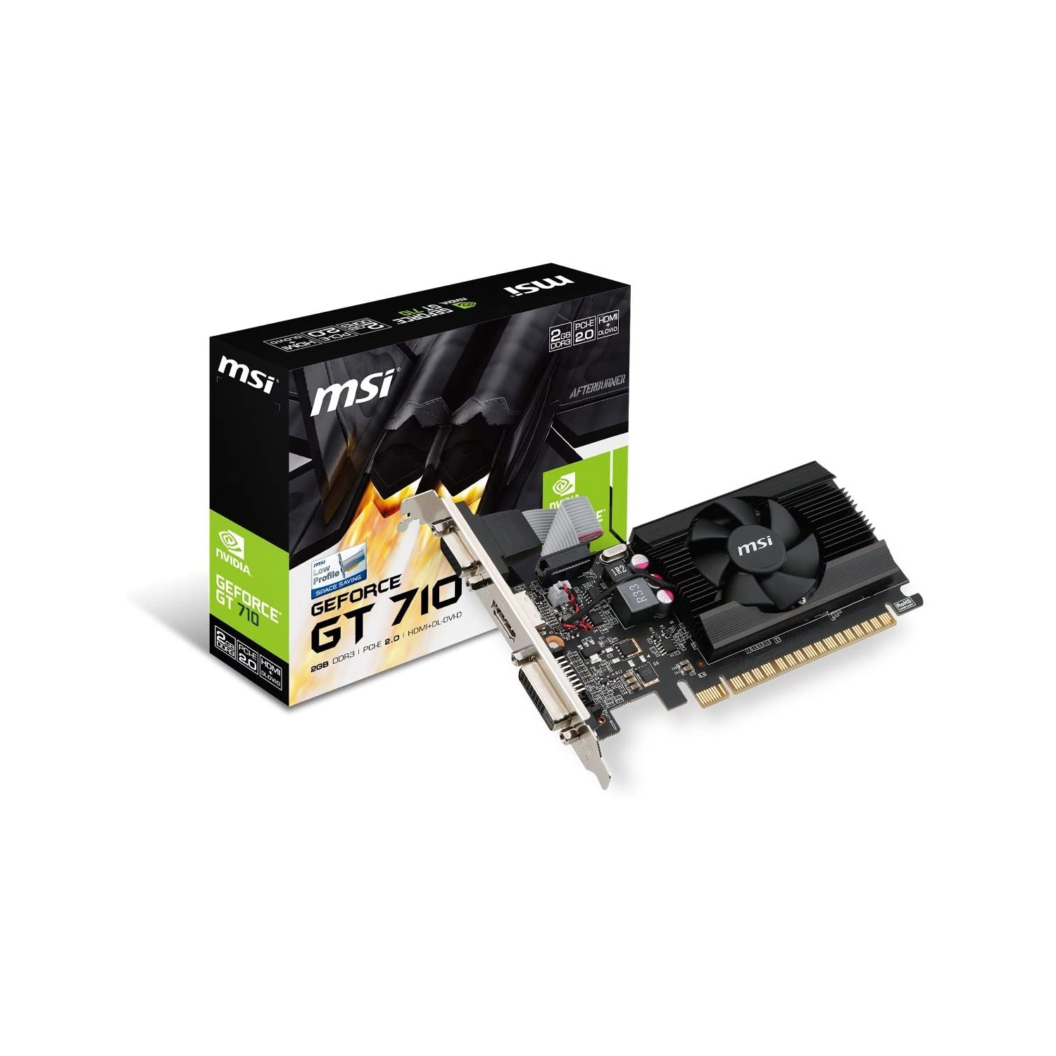 PLACA DE VIDEO MSI NVIDIA GEFORCE GEFORCE GT 710 2GD3 LP