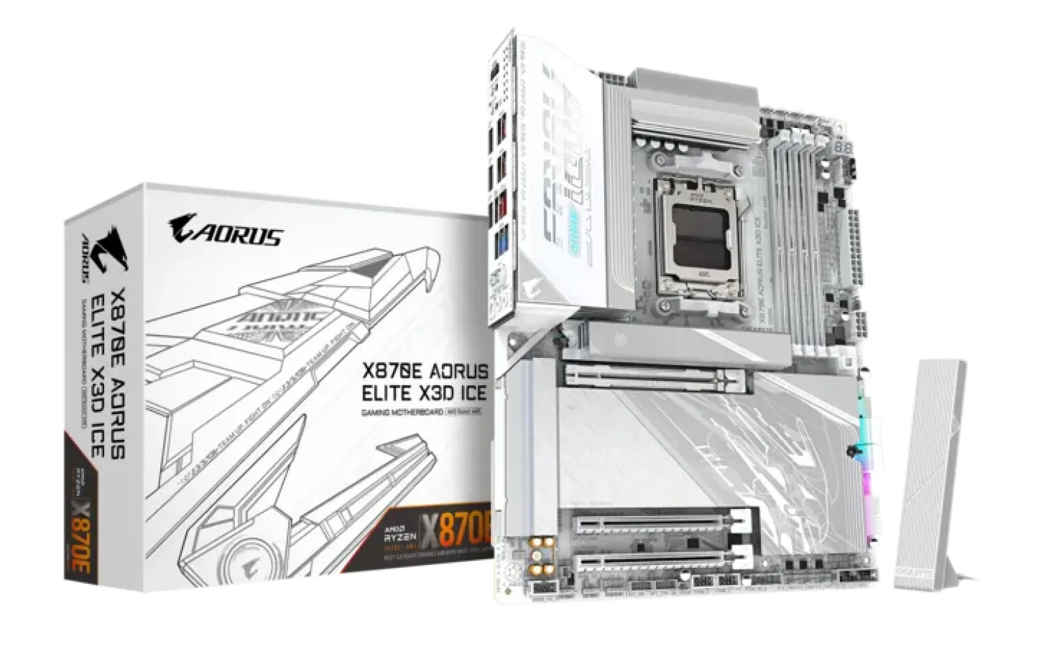 MOTHER GIGABYTE AMD (AM5) X870E AORUS ELITE X ICE