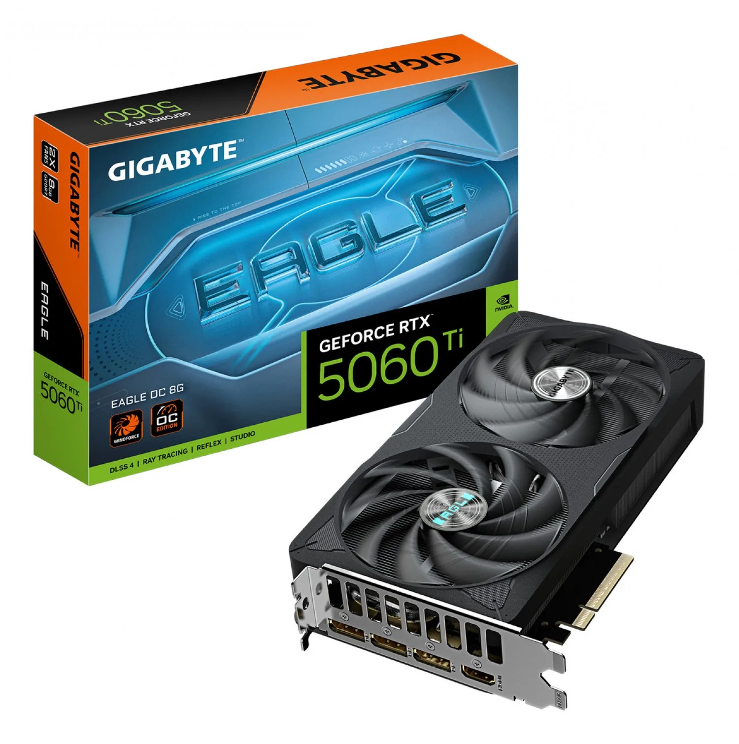 PLACA DE VIDEO GIGABYTE GEFORCE RTX 5060 TI EAGLE 8GB DLSS4 GDDR7