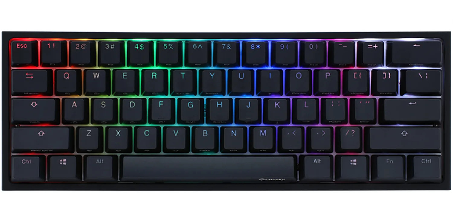 TECLADO GAMER DUCKY ONE 2 MINI RGB KAILH BOX BROWN SWICHT DOUBLE-SHOT PBT MECANICO