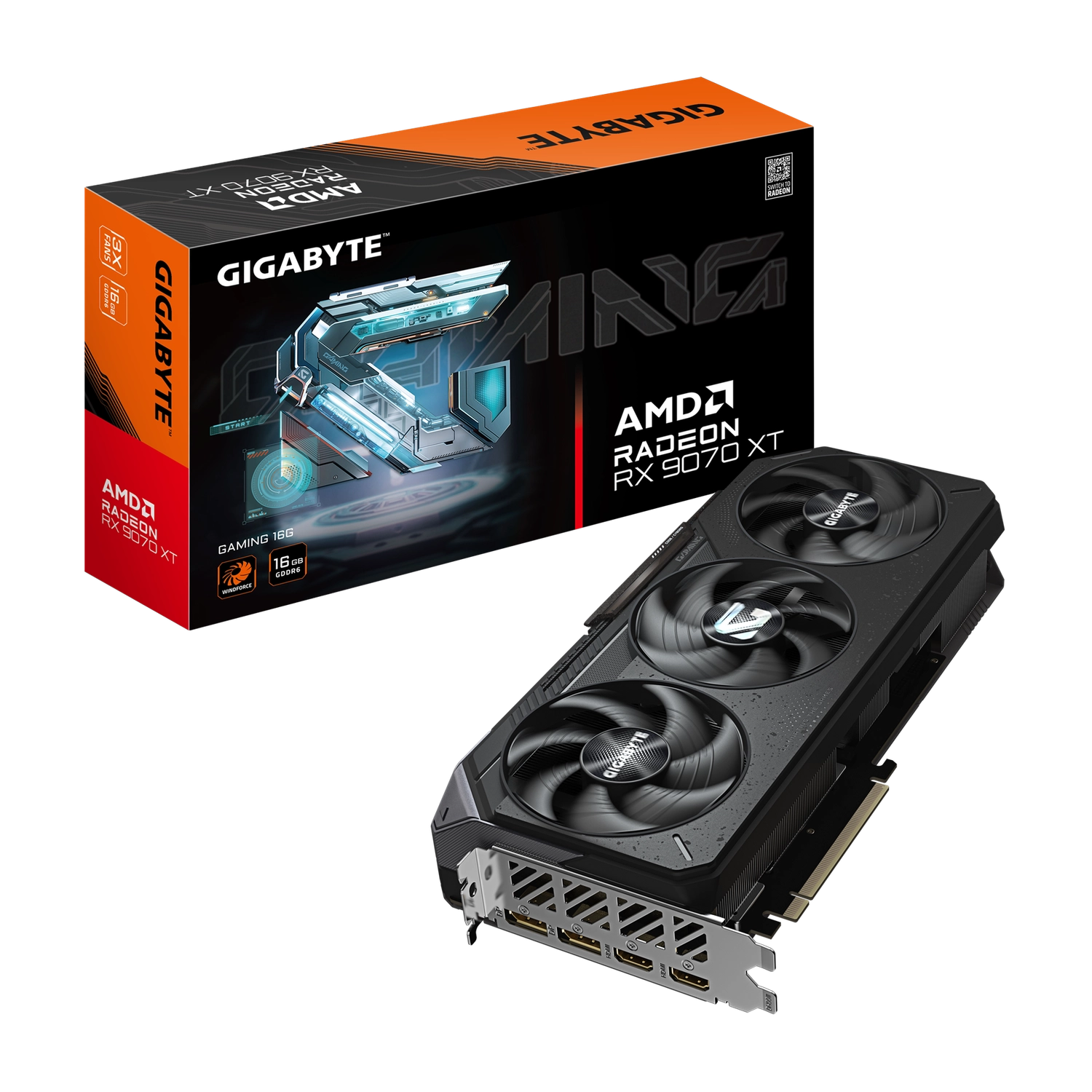 PLACA DE VIDEO GIGABYTE RADEON RX 9070XT GAMING 16GB