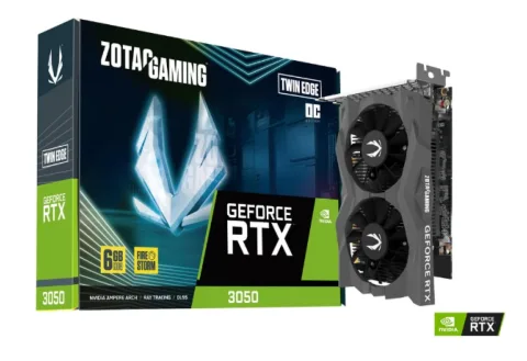 Placa De Video Zotac Rtx 3050 6gb Gddr6 Twin Edge Oc