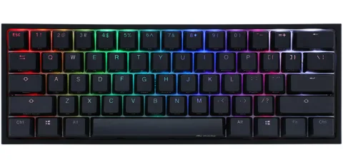 TECLADO GAMER DUCKY ONE 2 MINI RGB KAILH BOX RED SWICHT DOUBLE-SHOT PBT MECANICO