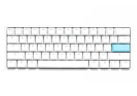 TECLADO GAMER DUCKY ONE 2 MINI RGB WHITE KAIH BOX BROWN SWICHT DOUBLE-SHOT PBT MECANICO