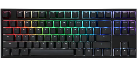 TECLADO GAMER DUCKY ONE 2 RGB TKL KAILH BOX RED SWITCH DOUBLE SHOT PBT MECANICO