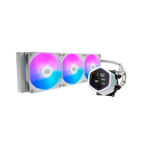 Water Cooler Cooler Master Masterliquid Core Nex Digital 360 Argb White