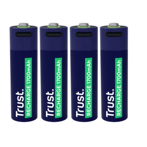 Pilas Aa Recargables Usb-c Trust X4
