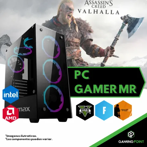 PC GAMER i3 12100F b760 16gb rx 7600 m.2 512GB 650w