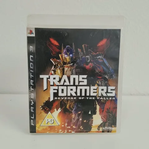 Transformers: Revenge Of The Fallen Ps3 Sin Manual Caratula Custom