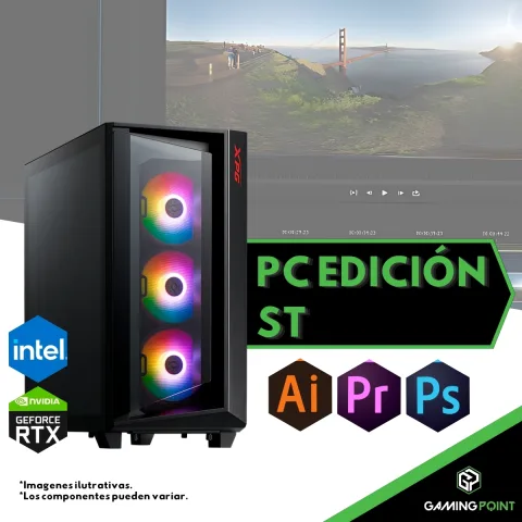 PC EDICION Intel Core Ultra 5 225F B860 16GB RAM SSD M.2 512GB RTX 5050 8GB 650W